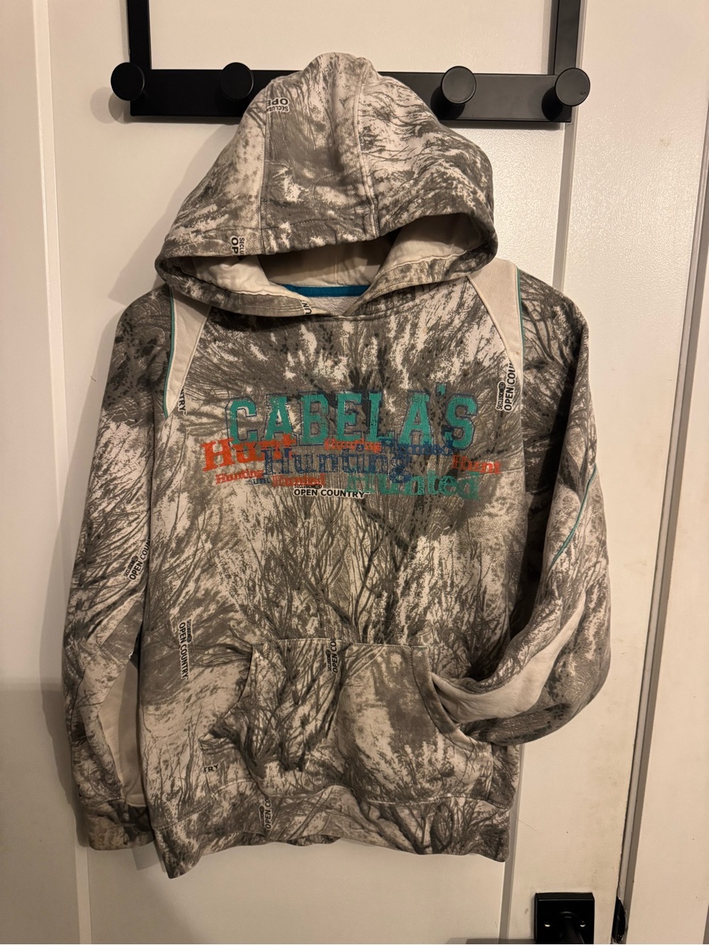 Cabela's Men’s Gray Camo Hoodie (M)